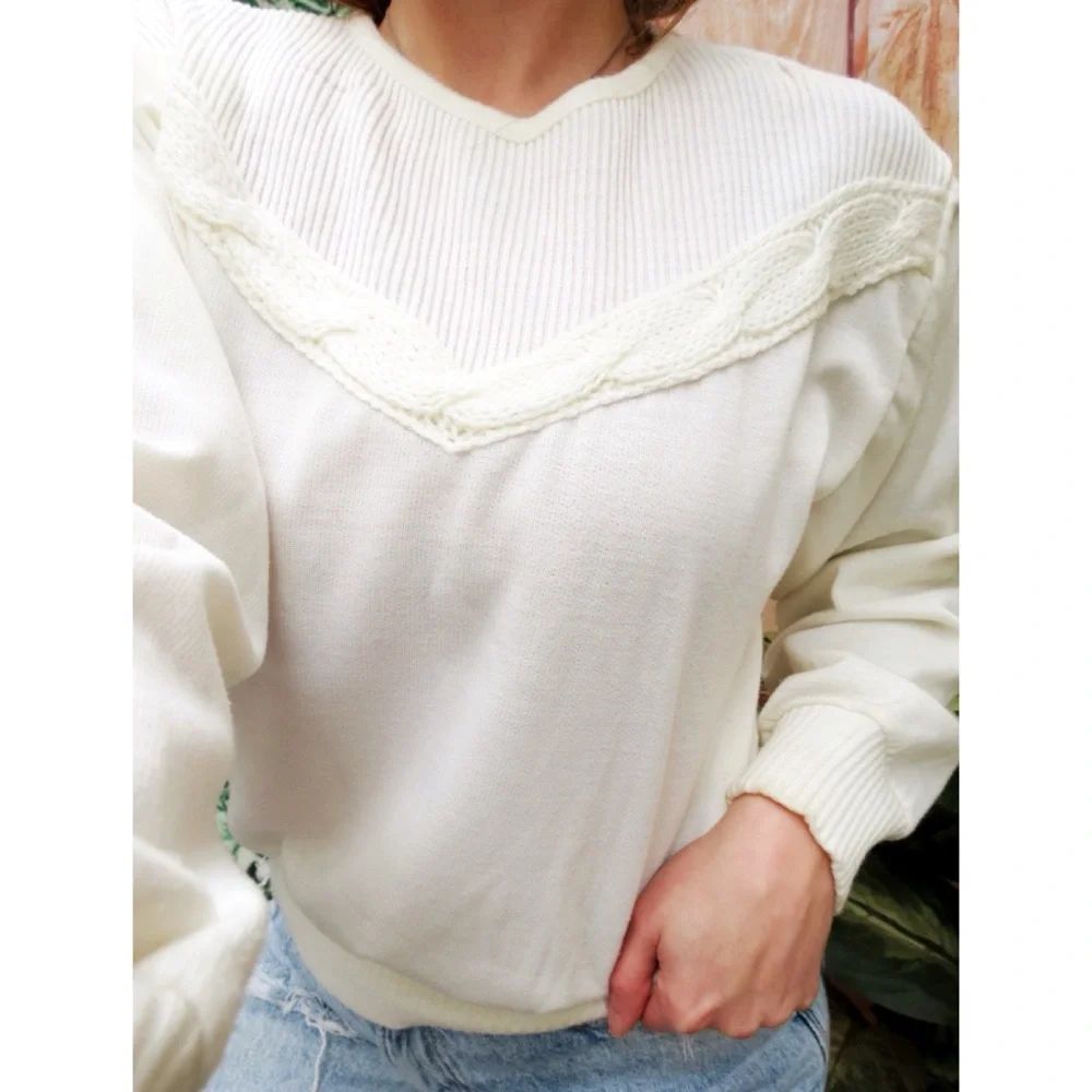 Vintage cozy cottage knit sweater 🍁 - Picture 7 of 8